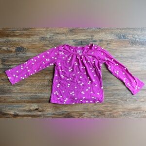 Harper Canyon Kids Magenta Heart Long Sleeve Tee